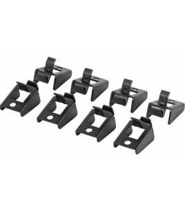 DURALINE STORAGE RESERVE CLIPS SET/8 ZWART