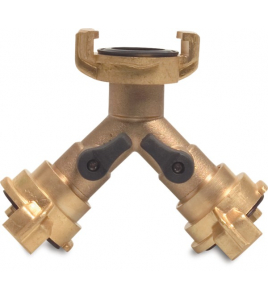 Y-STUK SNELKOPPELING MESSING SNELKOPPELING NA 40 12BAR MET 2 AFSLUITKRAANTJES Y-STUK SNELKOPPELING MESSING SNELKOPPELING NA 40 12BAR MET 2 AFSLUITKRAANTJES