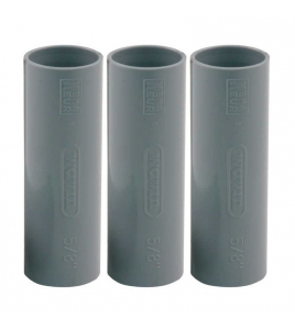 SET 3ST.PVC SOK 5/8&quot; 16MM GRIJS
