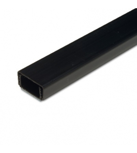 2MTR.LEIDINGLIJSTKLIK 20X10+PLAK ZW