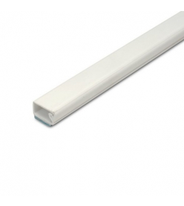 2MTR.LEIDINGLIJST DK 15X10+PLAK WT