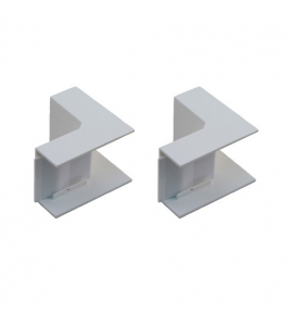 2 STUKS BINNENHOEK P25 WIT