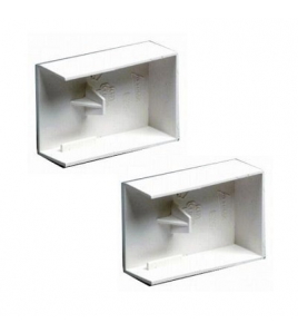 2 STUKS EINDSTUK DICHT P25 WIT