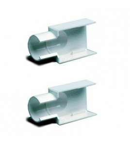 2 STUKS VERLOOP ROND/PLAT P25 WIT