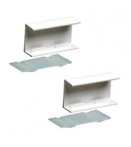 2 STUKS KOPPELSTUK RECHT P25 WIT