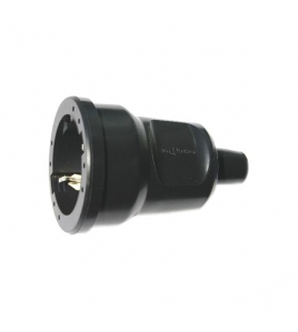 PVC CONTRA STEKKER RANDAARDE ZWART