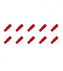 10ST.KABELSCHOEN ROND FEMALE 4MM RD