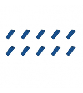 10ST.KABELSCHOEN FEMALE 6,3 ISO BL