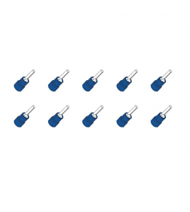 10 ST.KABELSCHOEN PIN/STIFT BLAUW