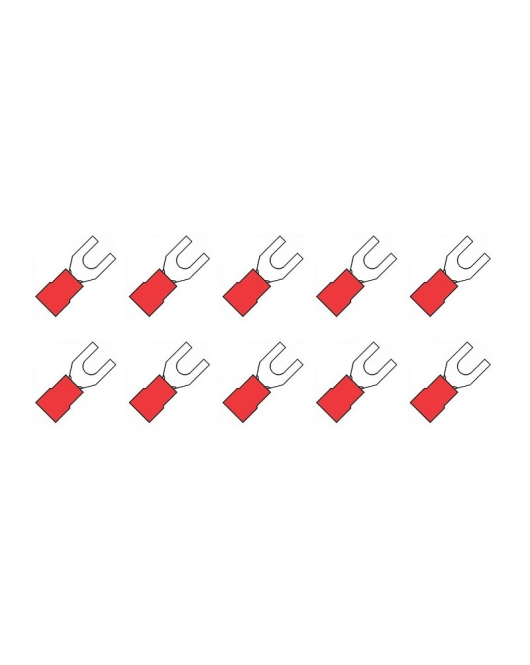 10 ST.KABELSCHOEN VORK 3MM ROOD