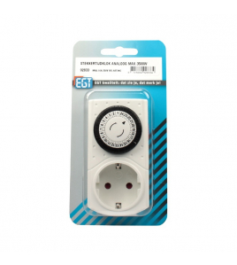 STEKKERTIJDKLOK ANALOOG MAX.3500W