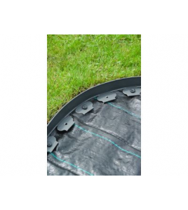 BORDERRAND H5CMX10M GRIJS 4 MM