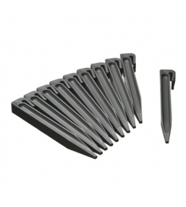 GRONDPENNEN VOOR BORDERRANDEN 26,7X1,9X1,8 GRIJS 10 STS/SET
