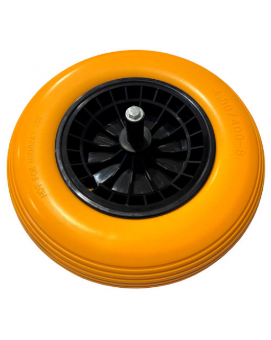 NOOIT MEER LEK PU-WIEL -MM- 4.00X8 -AS 20CM