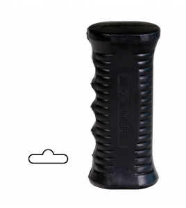 HANDVAT OVAAL ZWART FOAM-GRIP (SET VERPAKT)