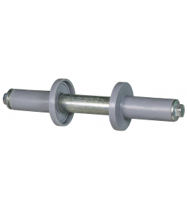 AS 20 MM TBV KRUIWAGENWIEL INCL. DOPPEN 19 CM