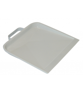 STOFBLIK HOLLANDS MODEL METAAL MET BEUGELGREEP 25,5X22,,5CM