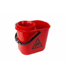 MOPEMMER MET UITWRINGKORF 12 LITER ROOD