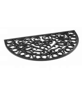 RUBBERMAT ‘PLUTO’ (ANTIEKLOOK) ZWART 45 X 75 HALFROND RUBBERMAT ‘PLUTO’ (ANTIEKLOOK) ZWART 45 X 75 HALFROND