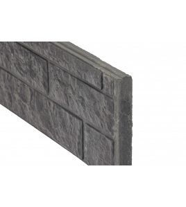 BETONPLAAT ROTSMOTIEF ANTRACIET 184X36CM