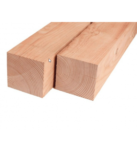 DOUGLAS PAAL 10X10X400CM FIJN BEZAAGD