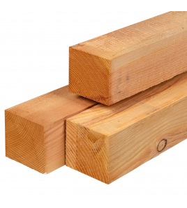 DOUGLAS PAAL 12X12X300CM FIJN BEZAAGD