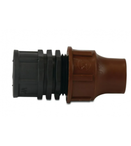 OVERGANGSSTUK PP 16 MM X 3/4&quot; LOCK X BINNENDRAAD BRUIN TYPE BF-62-75 LOCK