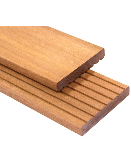 HARDHOUTEN VLONDERPLANK BANGKIRAI 2,1X14,5X427CM GLAD/GROF