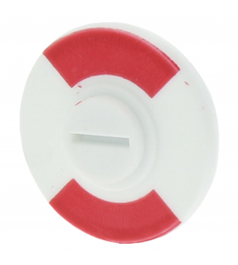 ROOD-WIT PLAAT TBV STIFT 8MM