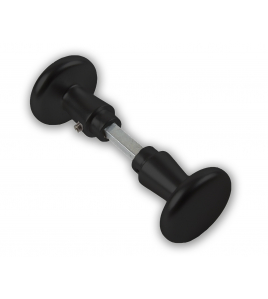 DEURKNOPSET TYPE 160/50 DEURDIKTE 40MM ZWART