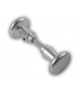 DEURKNOPSET TYPE 160/50 DEURDIKTE 40MM ZWART