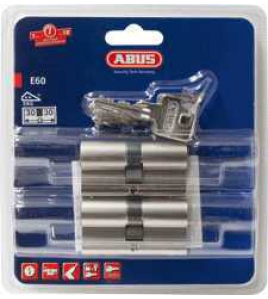 DUBBELE DEURCILINDER EUROPROFIEL NICKEL PEARL SKG2 - KA GELIJKSLUITENDE SET VAN 2 STUKS - BLISTER DUBBELE DEURCILINDER EUROPROFIEL NICKEL PEARL SKG2 - KA GELIJKSLUITENDE SET VAN 2 STUKS - BLISTER