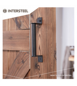 HANDGREEP 195MM, RONDE GREEP TBV SCHUIFDEUR, ZWART