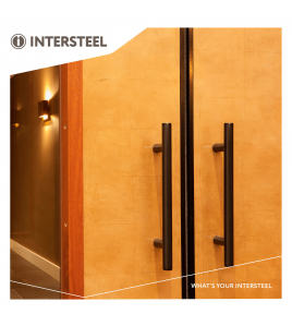 DEURGREEP PER STUK T-VORM 300X65X20 HART OP HART 200MM MAT ZWART