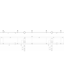 SCHUIFDEURSYSTEEM 2 METER, HANGROLLEN RECHT 290MM, STAAL MAT ZWART